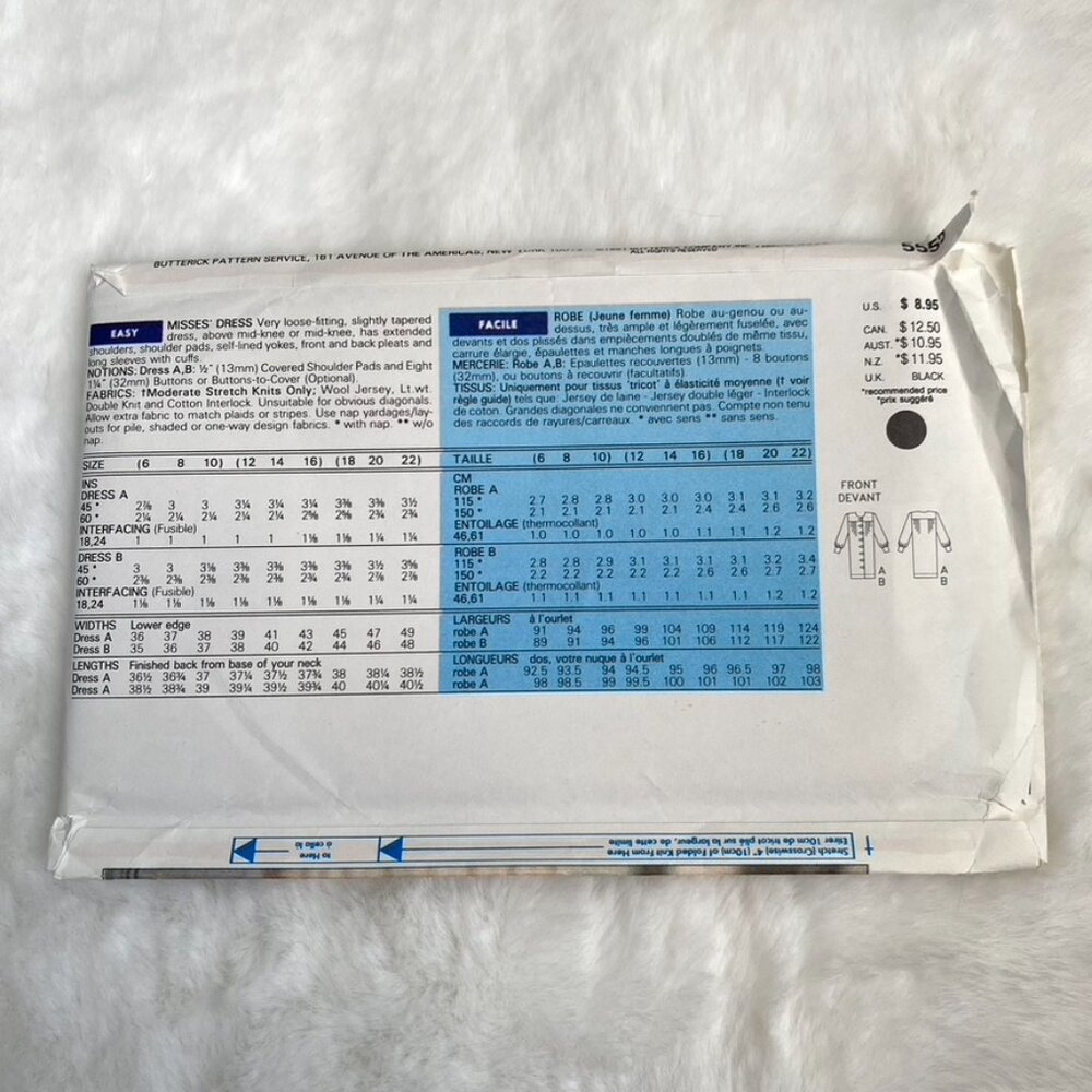 2 Butterick Sewing Patterns - Picture 5 of 5